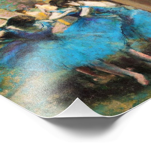 Impression Photo Danseuses Degas Blue (Coin)