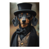 Impression Photo Dapper Dachshund dans l'élégante cour victorienne (Devant)