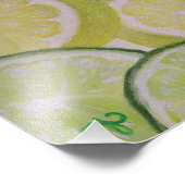 Impression photo de 8x8 po - Tranches de citron et (Coin)