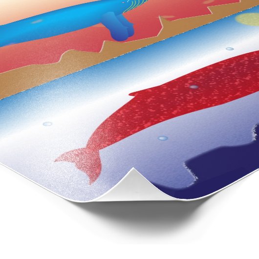 Impression photo de baleines (Coin)