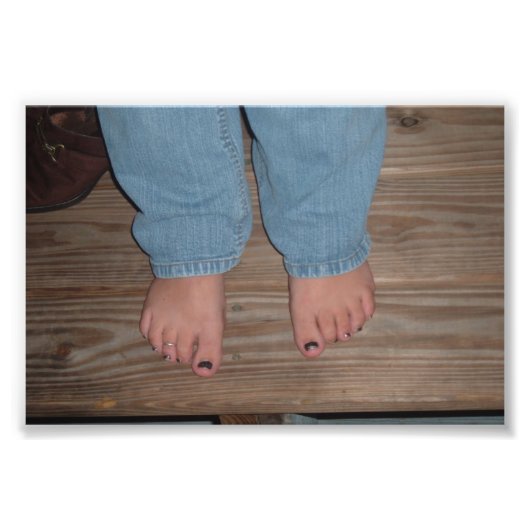 Impression photo de bulles pieds (Devant)