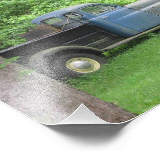 Impression photo de camion vintage (Coin)