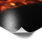 Impression photo de feu de danse (Coin)