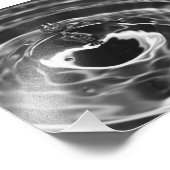 Impression photo de gouttelettes d'eau (Coin)