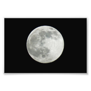 Impression photo de la lune