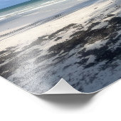 Impression photo de la plage de sable blanc de l'o (Coin)