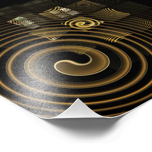 Impression photo de l'art Abstrait de l'hypnose (Coin)