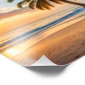 Impression photo de plage tropicale (Coin)