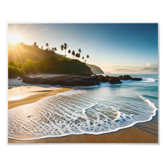 Impression photo de plage tropicale (Devant)