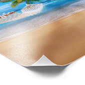 Impression photo de plage tropicale (Coin)