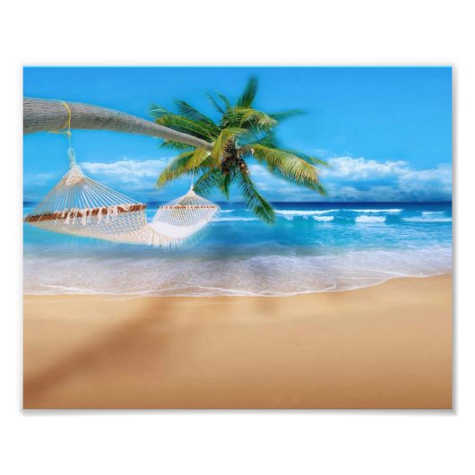 Impression photo de plage tropicale (Devant)