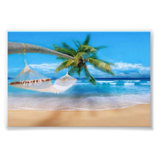 Impression photo de plage tropicale (Devant)