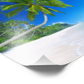 Impression photo de plage tropicale (Coin)