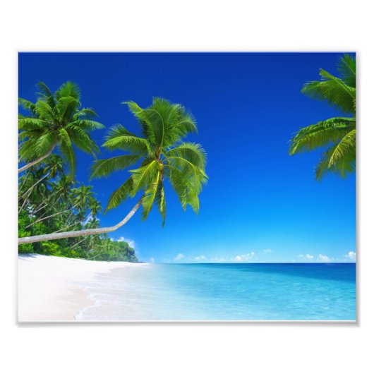 Impression photo de plage tropicale (Devant)