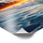 Impression photo de plage tropicale (Coin)