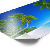 Impression photo de plage tropicale (Coin)