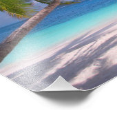 Impression photo de plage tropicale (Coin)