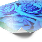 Impression photo de roses bleues (Coin)