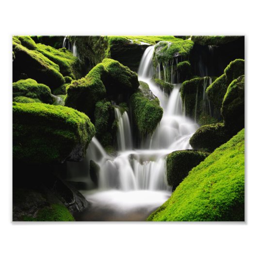 Impression photo de scène de cascade (Devant)