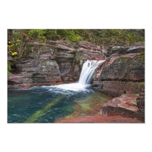 Impression Photo Deadwood Falls sur Reynolds Creek à l'automne à (Devant)