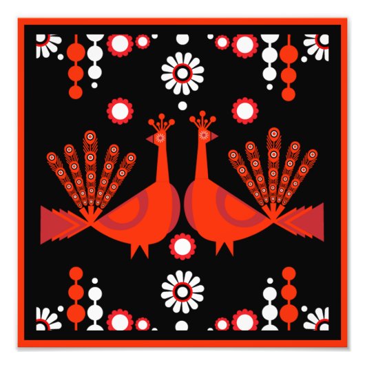 Impression Photo Décor original Peacock Art Home (Devant)