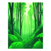 Impression Photo Découvrez la forêt verte luxuriante (Devant)
