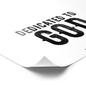 IMPRESSION PHOTO DÉDIÉ À DIEU PERSONNALISABLE COOL TEXTE NOIR (Coin)