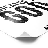 IMPRESSION PHOTO DÉDIÉ À DIEU PERSONNALISABLE COOL TEXTE NOIR (Coin)