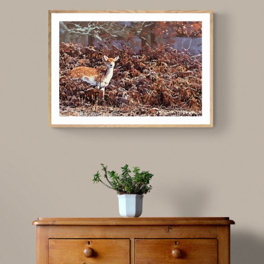 Impression Photo Deer en jachère à Bradgate Park
