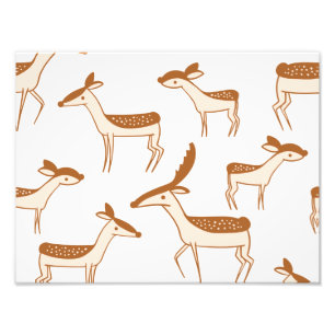 Impression Photo Deer Motif Design Animal Cute Carte postale