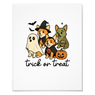 Impression Photo déguisement d'Halloween pour corgi
