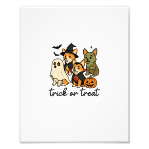 Impression Photo déguisement d'Halloween pour corgi