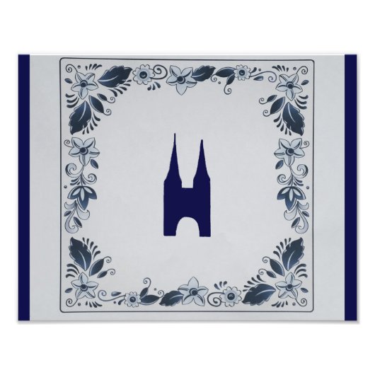 Impression Photo Delft blue tile Eastern Gate dans Delft (Devant)