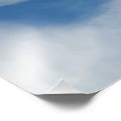 Impression Photo dentelle blanche dans le ciel (Coin)
