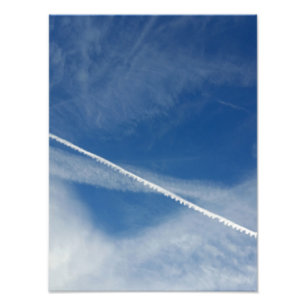 Impression Photo dentelle blanche dans le ciel