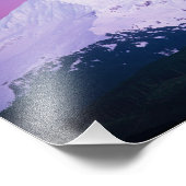 Impression Photo Des nuages violets profonds entourent le mont Hood (Coin)