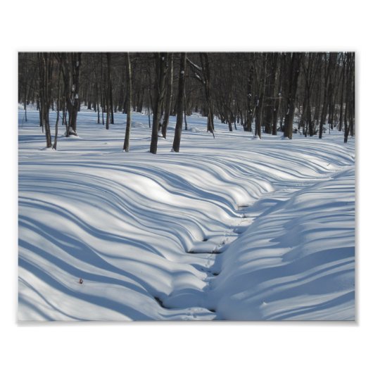 Impression photo des ombres de neige (Devant)