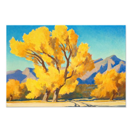 Impression Photo Desert Cottonwoods, Arizona par Maynard Dixon (Devant)