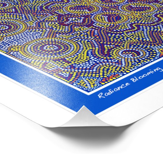 Impression Photo Design de points d'inspiration autochtone par Gina (Coin)