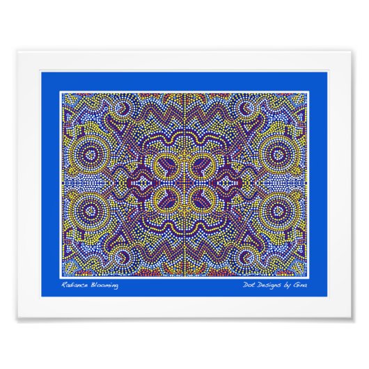 Impression Photo Design de points d'inspiration autochtone par Gina (Devant)