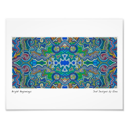 Impression Photo Design de points d'inspiration autochtone par Gina (Devant)