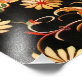 Impression Photo Design floral complexe (Coin)