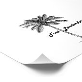 Impression Photo Design noir et blanc Fort Lauderdale & Palm (Coin)