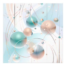 Design pastel Abstrait avec cercles et lignes