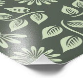 Impression Photo Design sans faille avec Fleurs et Feuilles (Coin)