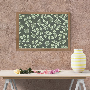 Impression Photo Design sans faille avec Fleurs et Feuilles