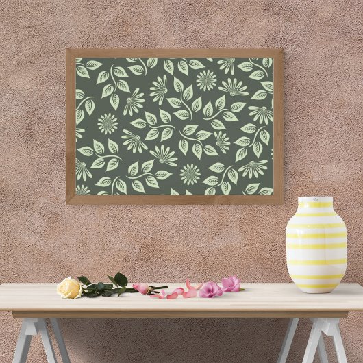 Impression Photo Design sans faille avec Fleurs et Feuilles