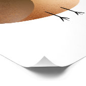 Impression Photo Dessin animé d'oiseau moineau (Coin)