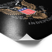 Impression Photo dessin d'aigle américain (Coin)