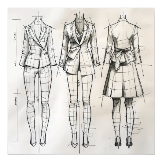 Impression Photo Dessin de femme (Devant)